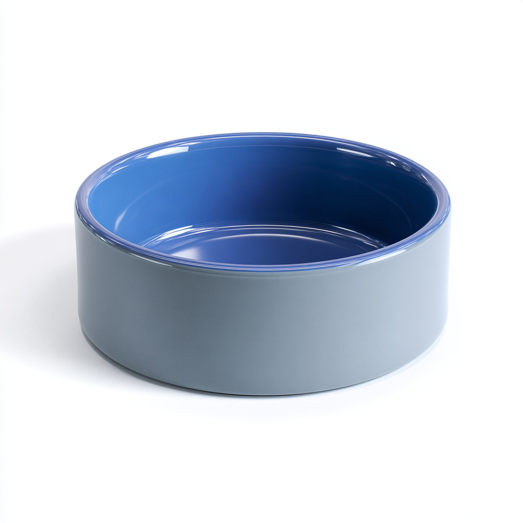 Kalivo Heavy Stoneware Water Bowl - Non-Tip Design